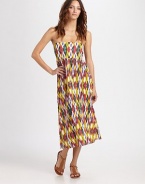 A gorgeous ethnic-print design that offers style versatility. It can be worn as a dress or skirt, which officially makes it a winning coverup.Empire waistPull-on styleCan be worn as a dress or skirt84% polyamide/16% elastaneHand washImported