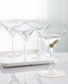 Fine European glass and craftsmanship give the Waterman martini glasses an enduring strength yet a delicate feel, while their classic styling allows them a place at both formal and casual affairs.