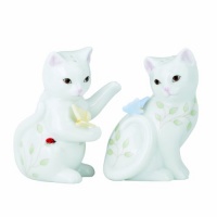 Lenox Butterfly Meadow Figural 3-1/4-Inch Kitten Salt and Pepper Set Lenox Butterfly Meadow Figural 3-1/4-Inch Kitten Salt and Pepper Set
