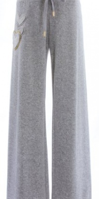 Juicy Couture Silver Lining Velour Hearts Original Drawstring Relaxed Leg Lounge Pant X-Large Juicy Couture Silver Lining Velour Hearts Original Drawstring Relaxed Leg Lounge Pant X-Large