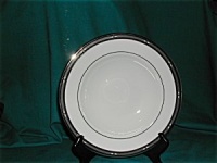 Lenox Diamond Solitaire Platinum Banded Bone China Pasta Bowl/Rim Soup Lenox Diamond Solitaire Platinum Banded Bone China Pasta Bowl/Rim Soup
