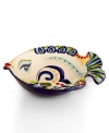 Set an everyday table that's always exciting with the Bocca Geo fish bowl, featuring bold patterns and vivid colors in hard-wearing earthenware from Tabletops Unlimited. Use as a decorative accent in addition to serveware.