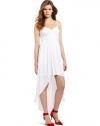 BCBGMAXAZRIA Women's Annamae Bustier Bodice Dress With Hi-Low Hem