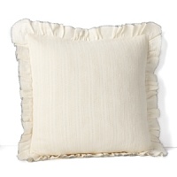 The fine pointelle lace and billowy ruffle on this Lauren Ralph Lauren decorative pillow bring heirloom luxury to your decor. The fine pointelle lace and billowy ruffle on this Lauren Ralph Lauren decorative pillow bring heirloom luxury to your decor.