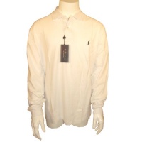 Polo Ralph Lauren Men's Classic-Fit Long-Sleeved Polo Shirt - White - Large Polo Ralph Lauren Men's Classic-Fit Long-Sleeved Polo Shirt - White - Large