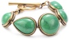 Lucky Brand Gold-Tone Turquoise-Color Howlite Link Bracelet, 7.5