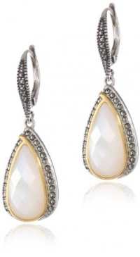 Judith Jack Dewdrop Sterling Silver, Marcasite and Mother of Pearl Drop Earrings Judith Jack Dewdrop Sterling Silver, Marcasite and Mother of Pearl Drop Earrings
