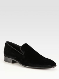 EXCLUSIVELY OURS. Rich velvet lends a distinguished finish to our easy-wearing Italian loafers. Leather liningLeather soleMade in Italy EXCLUSIVELY OURS. Rich velvet lends a distinguished finish to our easy-wearing Italian loafers. Leather liningLeather soleMade in Italy