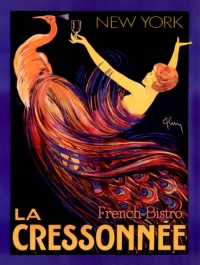 New York La Cressonnee French Bistro 14x20 Limited-Edition Artistic Planked Wood Sign New York La Cressonnee French Bistro 14x20 Limited-Edition Artistic Planked Wood Sign