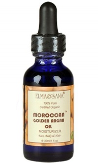 ELMA&SANA Golden Argan Oil ® 100 Cold Pressed Virgin Organic Certified By Ecocert -1oz(30ml) ELMA&SANA Golden Argan Oil ® 100 Cold Pressed Virgin Organic Certified By Ecocert -1oz(30ml)