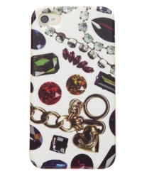 Perfectly precious. Upgrade your iPhone with this bold jewel print case from Juicy Couture. Durable and designed to easily slip into a pocket or purse, it keeps your favorite tech toy safe and secure. Fits iPhone 4 and 4S. Perfectly precious. Upgrade your iPhone with this bold jewel print case from Juicy Couture. Durable and designed to easily slip into a pocket or purse, it keeps your favorite tech toy safe and secure. Fits iPhone 4 and 4S.