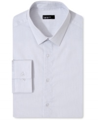 The right stripes. Distinguish your dress wardrobe with this slim-fit dress shirt from Bar III. The right stripes. Distinguish your dress wardrobe with this slim-fit dress shirt from Bar III.