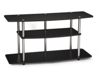 Convenience Concepts 131031 Designs-2-Go Wide 3-Tier Wood Grain TV Stand, Black Convenience Concepts 131031 Designs-2-Go Wide 3-Tier Wood Grain TV Stand, Black