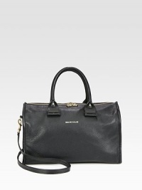 A chic style in supple pebbled leather with a versatile detachable strap.Double top handles, 5½ dropDetachable shoulder strap, 21 dropTop zip closureOne inside zip pocketTwo inside open pocketsCotton lining12½W X 8H X 5½DImported A chic style in supple pebbled leather with a versatile detachable strap.Double top handles, 5½ dropDetachable shoulder strap, 21 dropTop zip closureOne inside zip pocketTwo inside open pocketsCotton lining12½W X 8H X 5½DImported