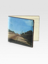 You'll want to hop in a car and drive across country after you get your hands on this plush leather wallet.Six-card holderCurrency pocket3½ W X 4WLeatherImported You'll want to hop in a car and drive across country after you get your hands on this plush leather wallet.Six-card holderCurrency pocket3½ W X 4WLeatherImported