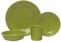 Fiesta 4-Piece Place Setting, Lemongrass Fiesta 4-Piece Place Setting, Lemongrass