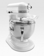 A high-performance, professional-level mixer with a powerful motor and a large stainless steel bowl that can effectively mix up to 14 cups of flour per batch and powerfully churn through yeast bread dough and triple batches of cookie dough. For use with US power sockets only.