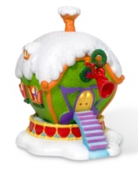 With all the bells and whistles of a top-notch music shop, this silly Who-ville building sounds a bright and cheery whimsical note that even the Grinch adores. With all the bells and whistles of a top-notch music shop, this silly Who-ville building sounds a bright and cheery whimsical note that even the Grinch adores.