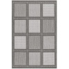 Couristan 1043/3012 Recife Summit/Grey-White 5-Feet 10-Inch by 9-Feet 2-Inch Rug