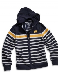 GUESS Kids Boys Big Boy Striped Hoodie, STRIPE (12/14) GUESS Kids Boys Big Boy Striped Hoodie, STRIPE (12/14)