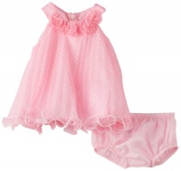 Bonnie Baby-Girls Newborn Pink Crystal Pleat Dress, Pink, 6-9 Months Bonnie Baby-Girls Newborn Pink Crystal Pleat Dress, Pink, 6-9 Months