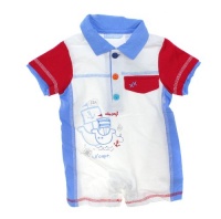 First Impressions, Baby Boys Polo Sea, ahoy Lil' Capt Romper, 0-3 Months First Impressions, Baby Boys Polo Sea, ahoy Lil' Capt Romper, 0-3 Months
