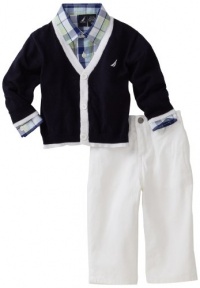 Nautica Infant Boys 3 Piece Cardigan Sweater Set, Sport Navy, 24 Medium Nautica Infant Boys 3 Piece Cardigan Sweater Set, Sport Navy, 24 Medium