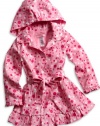 GUESS Kids Girls Little Girl Dotted Jacket, LIGHT PINK (6)