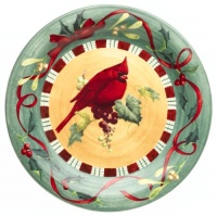 Lenox Winter Greetings Everyday Stoneware Cardinal Dinner Plate Lenox Winter Greetings Everyday Stoneware Cardinal Dinner Plate