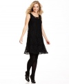 Cha Cha Vente's pretty lace dress features a chic A-line silhouette that's universally flattering.