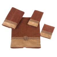 Avanti Braided Cuff 4-Piece Towel Set, Terracotta Avanti Braided Cuff 4-Piece Towel Set, Terracotta
