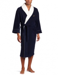 Nautica Men's Fleece Plush Solid Robe Nautica Men's Fleece Plush Solid Robe