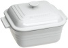 Le Creuset Stoneware 3-Quart Square Casserole with Lid, White