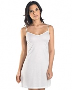A versatile summery-light dress that works great as a layering piece or a soft nightie.