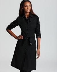 Burberry London's classic single-breasted trench makes the perfect perennial top layer. Burberry London's classic single-breasted trench makes the perfect perennial top layer.