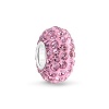 Bling Jewelry Sterling Silver Pink Swarovski Crystal Bead Pandora Compatible