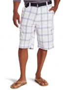 Calvin Klein Jeans Men's Dry Plaid Cargo Short