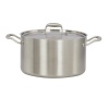 American Kitchen Tri-Ply Stainless-Steel 8-Quart Covered Stockpot