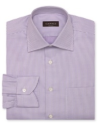 A woven check pattern in refined cotton elevates your workweek presentation with this modern dress shirt, featuring the unmatched tailoring and craftsmanship of Canali. A woven check pattern in refined cotton elevates your workweek presentation with this modern dress shirt, featuring the unmatched tailoring and craftsmanship of Canali.
