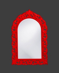 Howard Elliott Collection 21126 Orleans Arched Mirror, 30 by 47-Inch, Glossy Cherry Red Lacquer Howard Elliott Collection 21126 Orleans Arched Mirror, 30 by 47-Inch, Glossy Cherry Red Lacquer