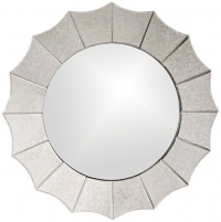 Howard Elliott Rupal 32 Round Scalloped Mirror Howard Elliott Rupal 32 Round Scalloped Mirror