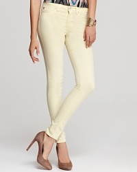 Add some color to your denim repertoire with these ultra-bright Hudson skinny jeans.