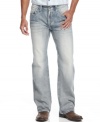 Embrace the lighter side of denim with these heavily washed jeans from Marc Ecko Cut & Sew.