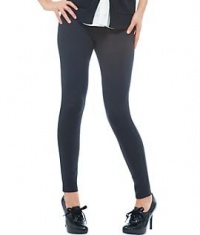 HUE Double Knit Skinny Leggings, S, Black Pepper