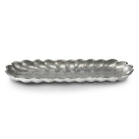 As beautiful and eye-catching as its namesake flower, Julia Knight's Peony tray features an artfully scalloped polished aluminum exterior and a mother-of-pearl infused enameled interior. Pair with Peony petite bowls to create the perfect chip and dip or condiment tray. As beautiful and eye-catching as its namesake flower, Julia Knight's Peony tray features an artfully scalloped polished aluminum exterior and a mother-of-pearl infused enameled interior. Pair with Peony petite bowls to create the perfect chip and dip or condiment tray.