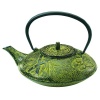 Old Dutch 38-Ounce Cast-Iron Nobility Teapot, Moss Green