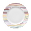 Add a pop of color to your table with Thomas for Rosenthal's Sunny Day Stripe Dinner Plate. The brightly hued dish coordinates with the rest of the mix and match Sunny Day collection.