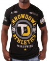 Throwdown By Affliction Origin Men's T-Shirt Crewneck Tee Black