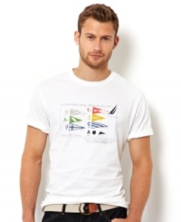 Anchor your casual look with this graphic t-shirt from Nautica. Anchor your casual look with this graphic t-shirt from Nautica.