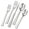 Exquisitely florid contours give the Zwilling J.A. Henckels Autobahn 43-piece flatware set a contemporary look that elevates the chic on your dining table.